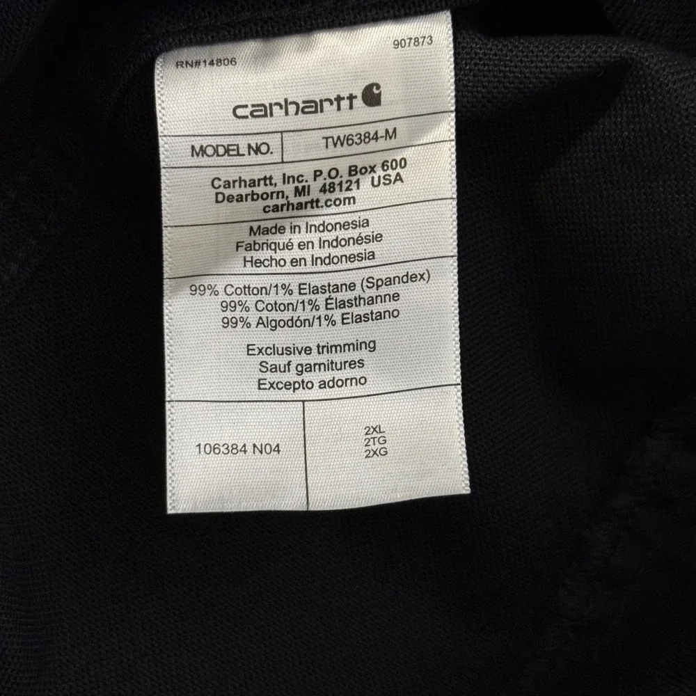 Carhartt Montana Rugged Flex Loose Fit Duck Shirt Jac Black 2XL TW6384-M NWT